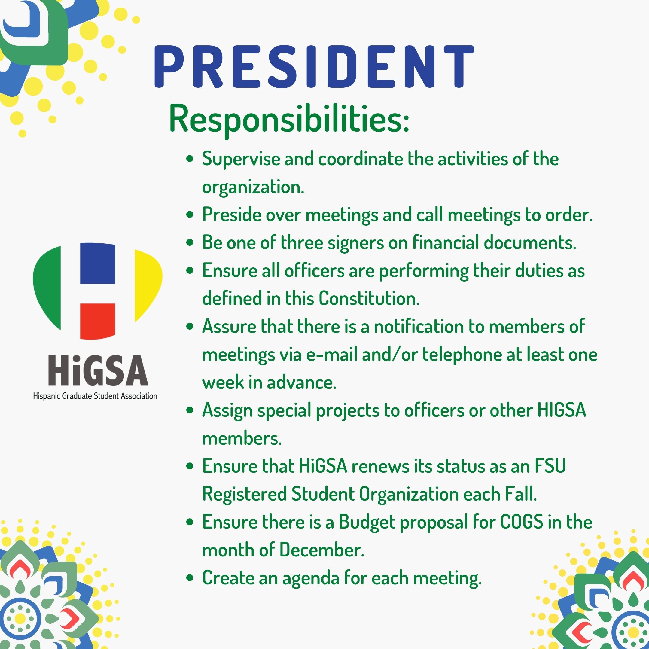 President Duties